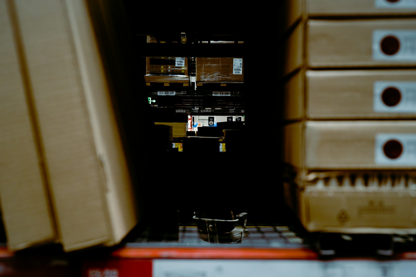 a bunch of boxes are stacked on top of each other